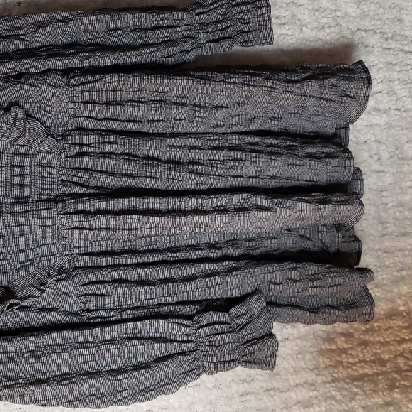 Moon river women’s gingham mini dress with long sleeves small - Picture 6 of 12